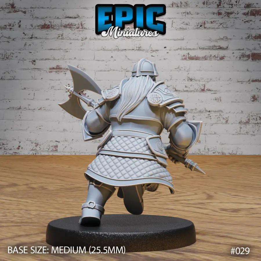 Dwarf Army Shooting / Dwarf Army Mace & Shield / Dwarf Army Battle Axe Set - Image 7