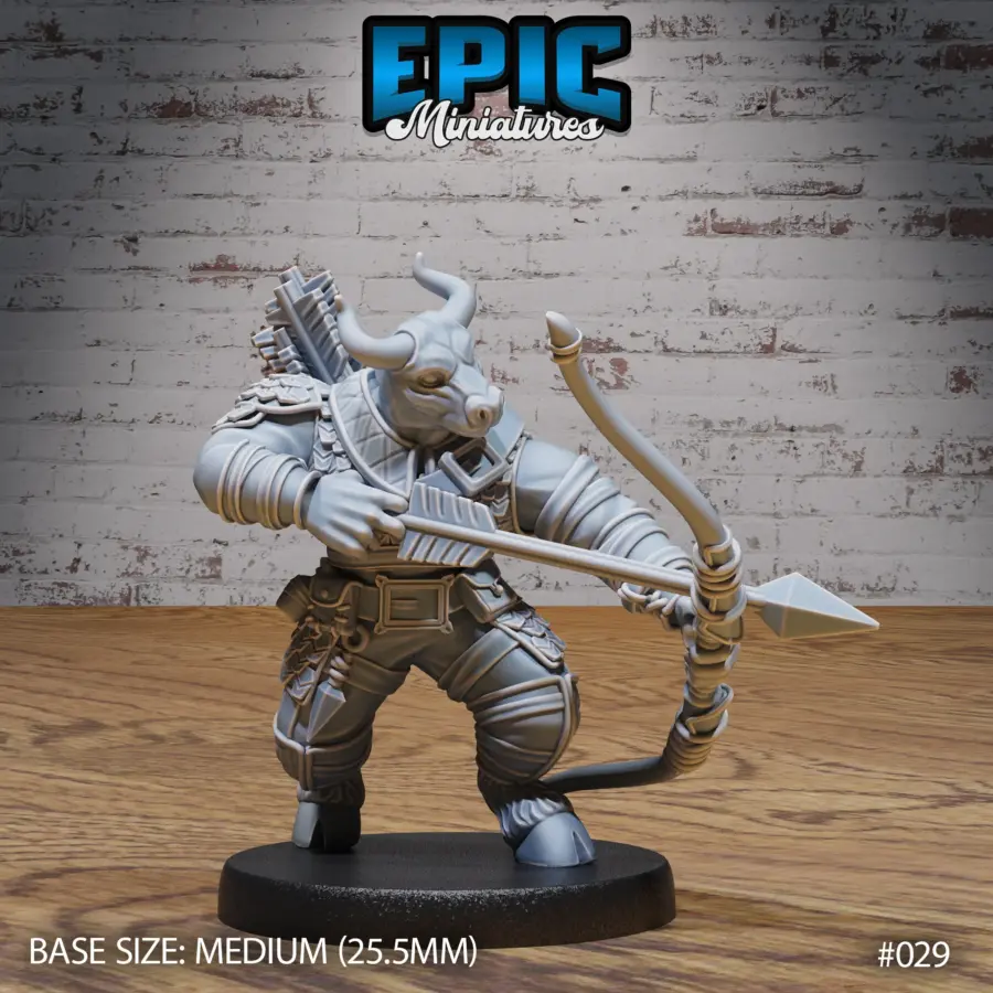 Minotaur Tribe Battle Axe / Minotaur Tribe Warlock / Minotaur Tribe Bard / Minotaur Tribe Ranger Set - Image 8