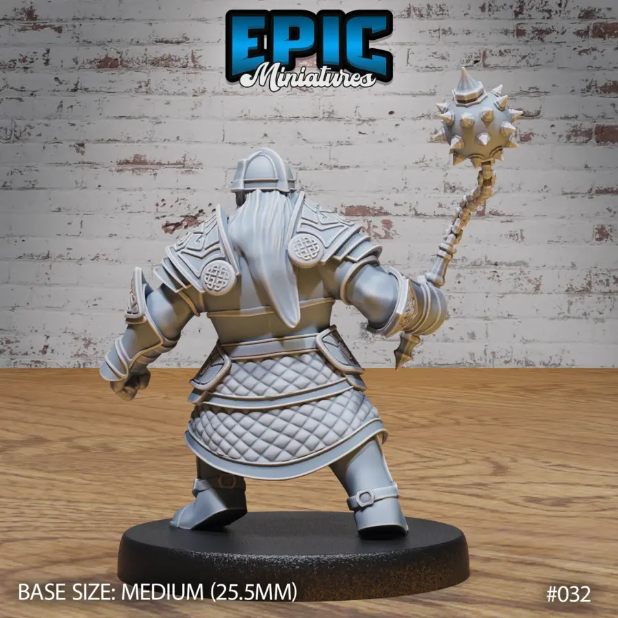 Dwarf Army Spear & Shield / Dwarf Army Rogue / Dwarf Army Morningstar / Dwarf Army Dual Hammer Set - Image 7