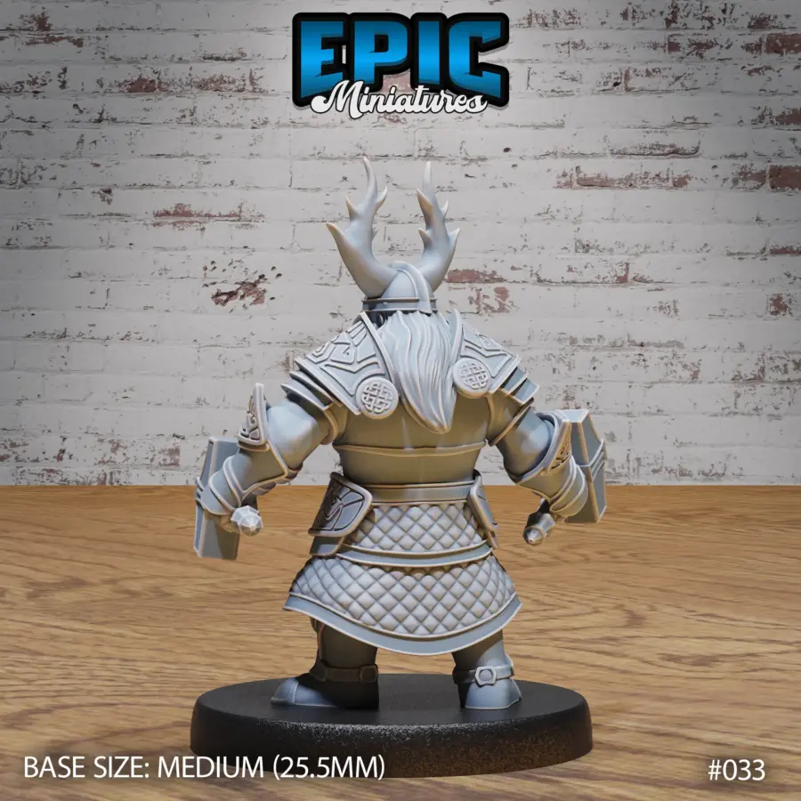 Dwarf Army Spear & Shield / Dwarf Army Rogue / Dwarf Army Morningstar / Dwarf Army Dual Hammer Set - Image 9