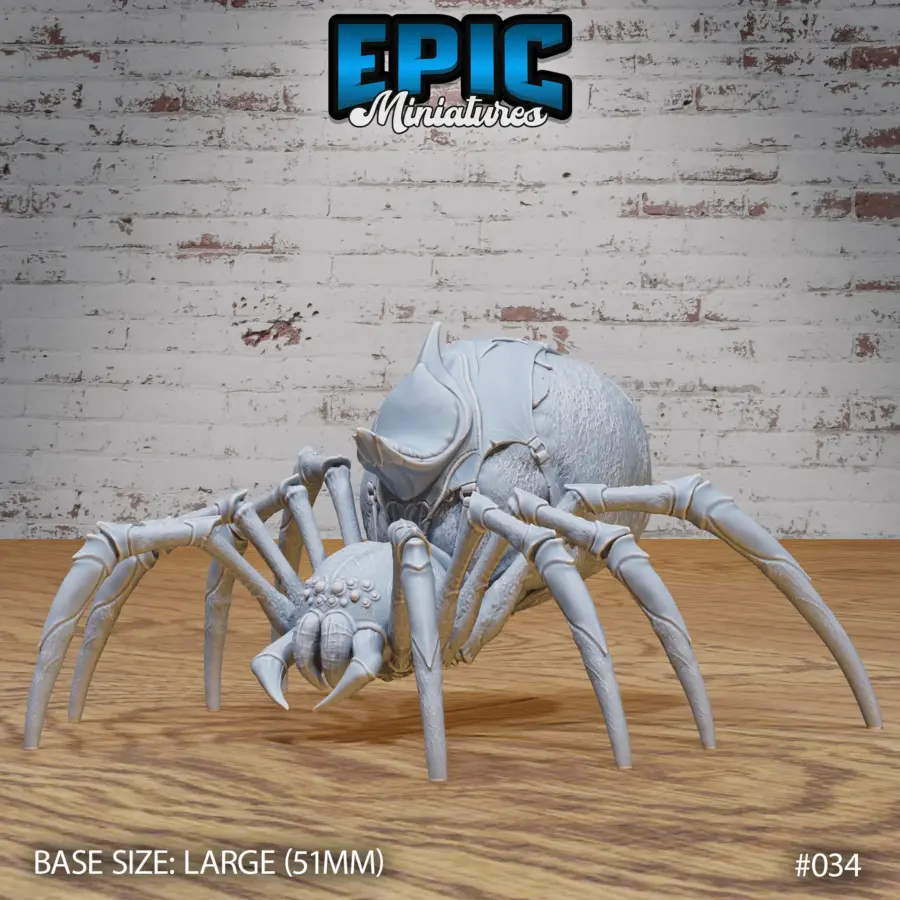 Giant Spider Mount / Dark Elf Spider Rider / Giant Spider Mount Attacking / Dark Elf Spider Rider Attacking Set - Image 2