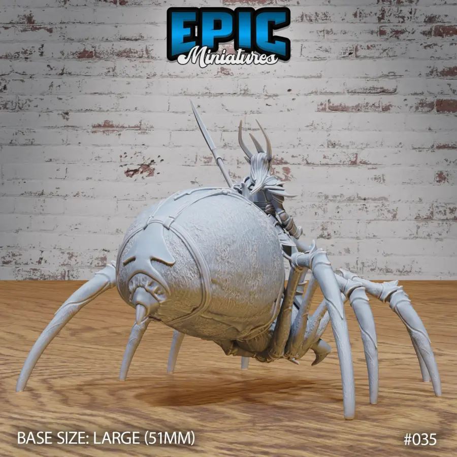Giant Spider Mount / Dark Elf Spider Rider / Giant Spider Mount Attacking / Dark Elf Spider Rider Attacking Set - Image 5
