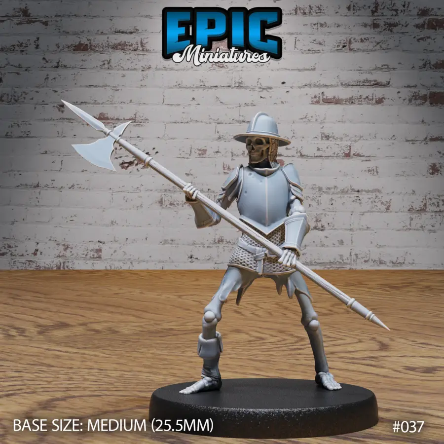 Skeleton Army Halberd (Medium)