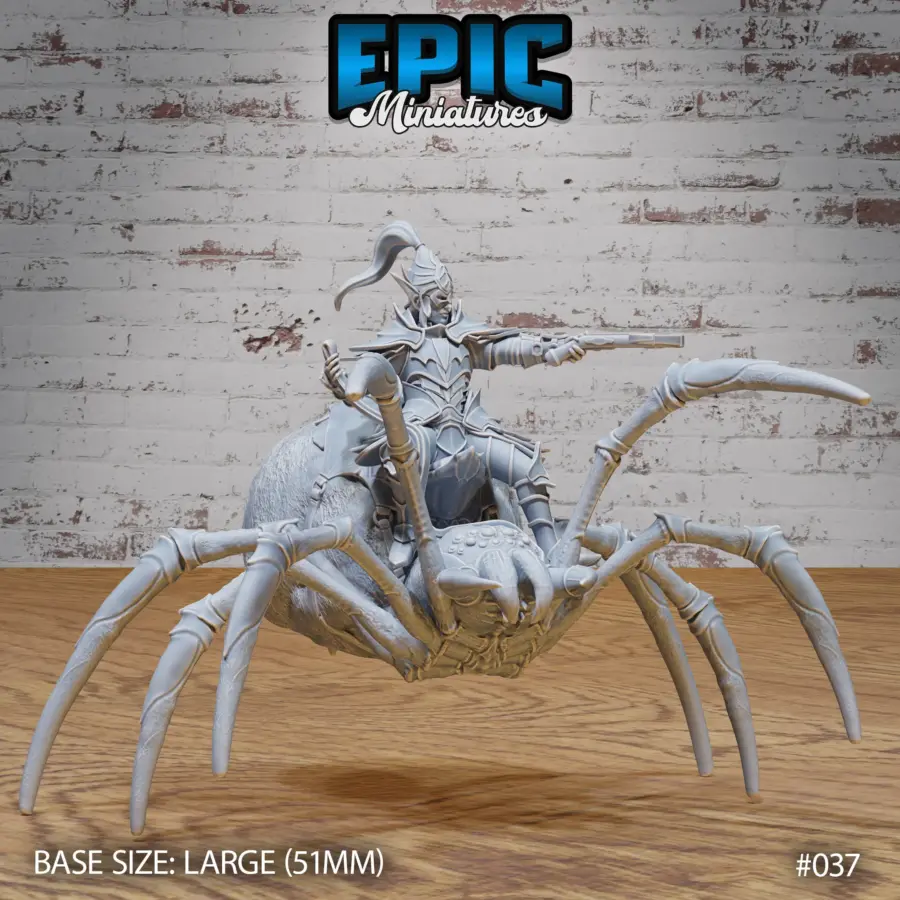 Giant Spider Mount / Dark Elf Spider Rider / Giant Spider Mount Attacking / Dark Elf Spider Rider Attacking Set - Image 8