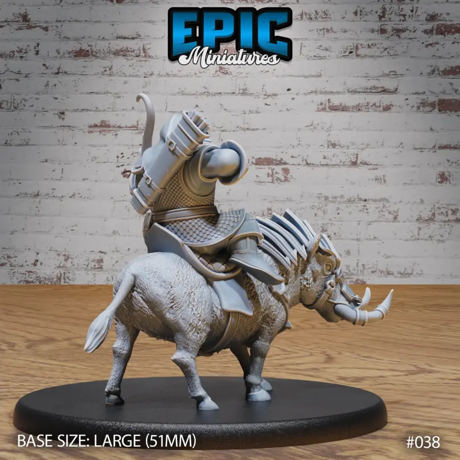 Warthog Mount / Dwarf Army Warthog Archer / Warthog Mount Running / Dwarf Army Warthog Rider Set - Image 5