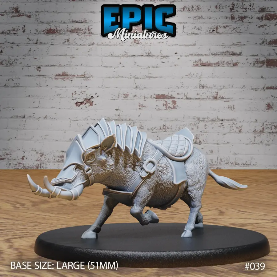 Warthog Mount / Dwarf Army Warthog Archer / Warthog Mount Running / Dwarf Army Warthog Rider Set - Image 6