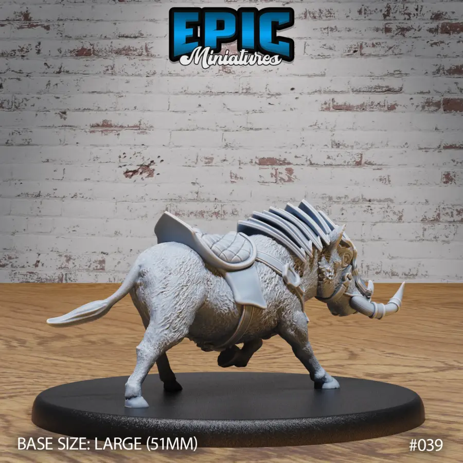 Warthog Mount / Dwarf Army Warthog Archer / Warthog Mount Running / Dwarf Army Warthog Rider Set - Image 7