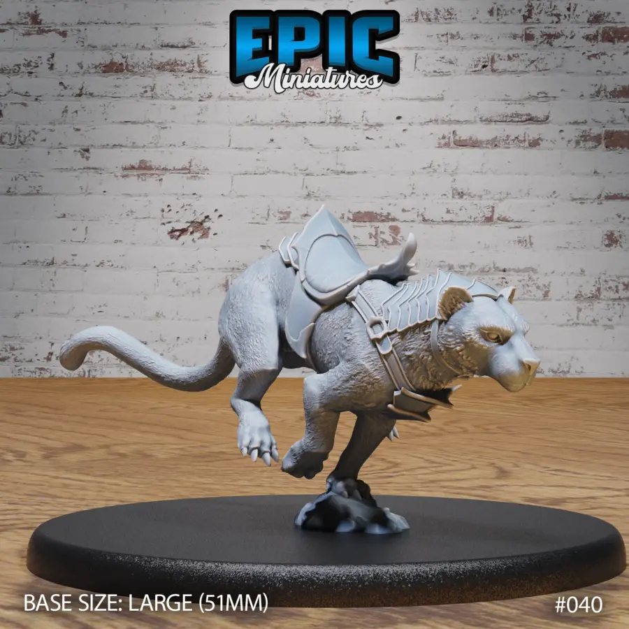 Black Panther Mount Running (Large)