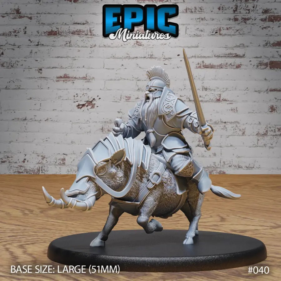 Warthog Mount / Dwarf Army Warthog Archer / Warthog Mount Running / Dwarf Army Warthog Rider Set - Image 8