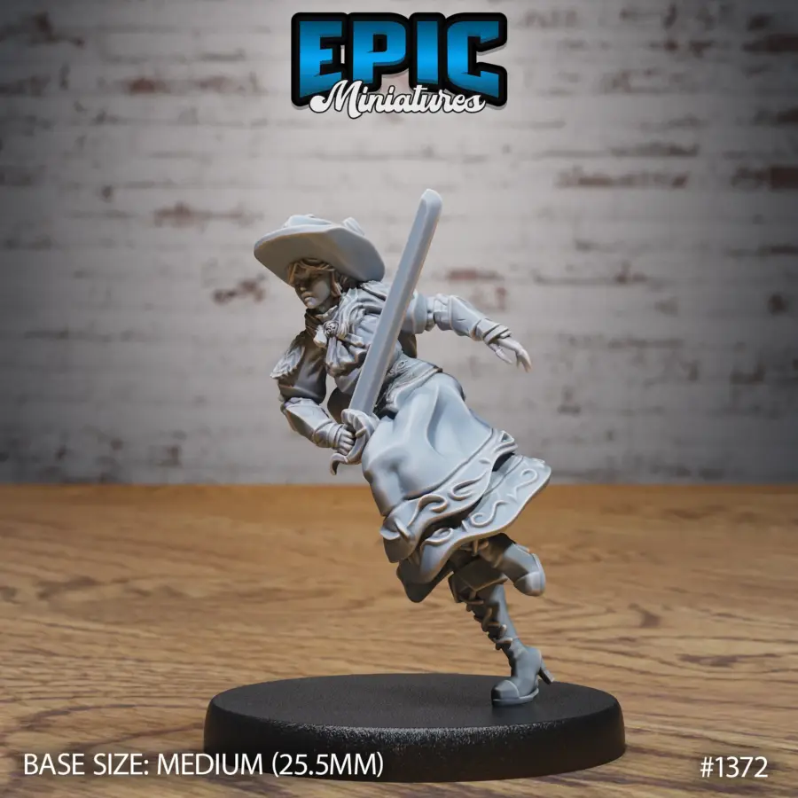 Lady Roseheart Attacking (Medium)