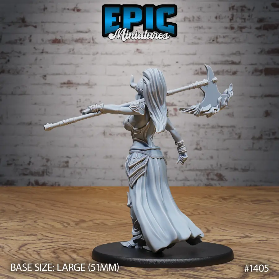 Efreeti Female Flame Axe (Large) - Image 2