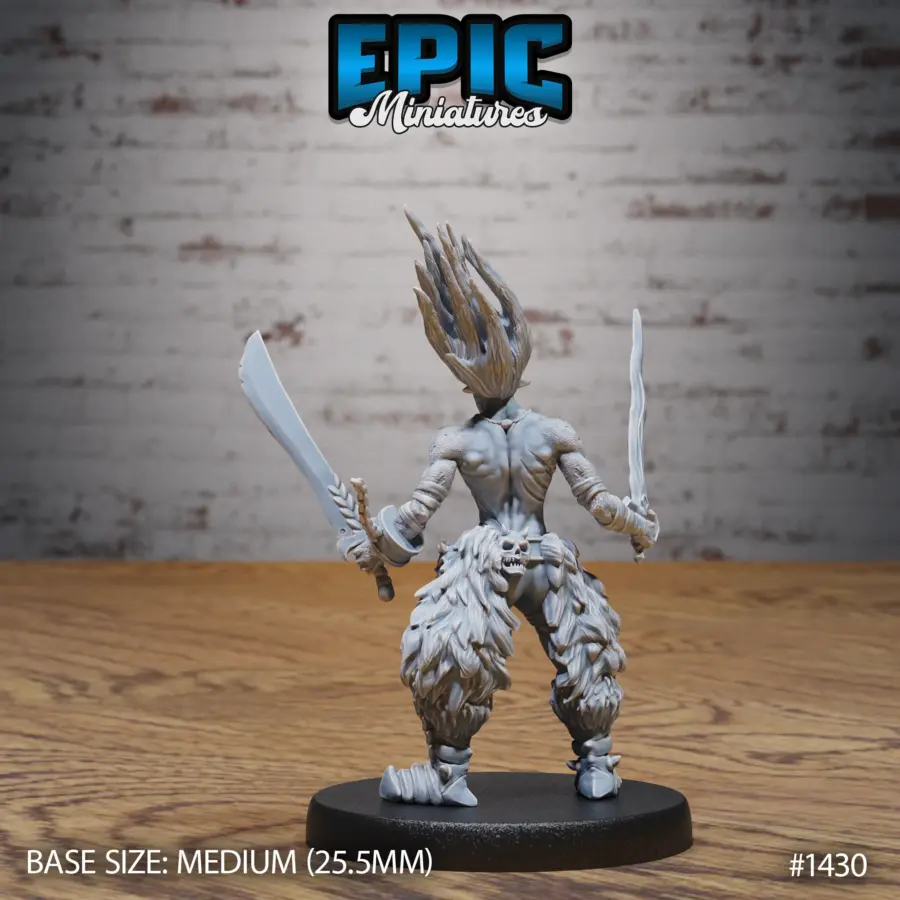Fire Genasi Dual Sword (Medium) - Image 2