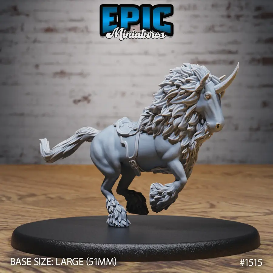 Maned Unicorn Mount (Large)