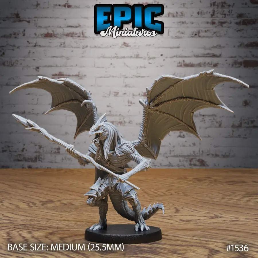 Draconic Demon White Scepter (Medium)