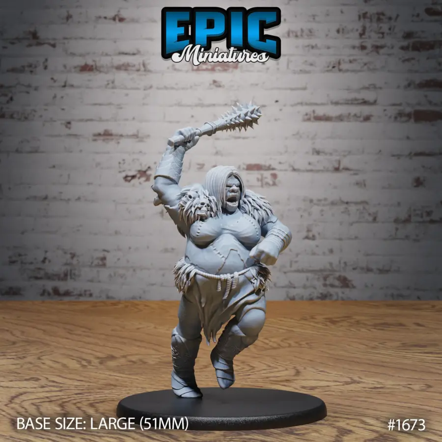 Ogre Female Shovel / Ogre Female Sitting / Ogre Female Attacking Set - Image 6