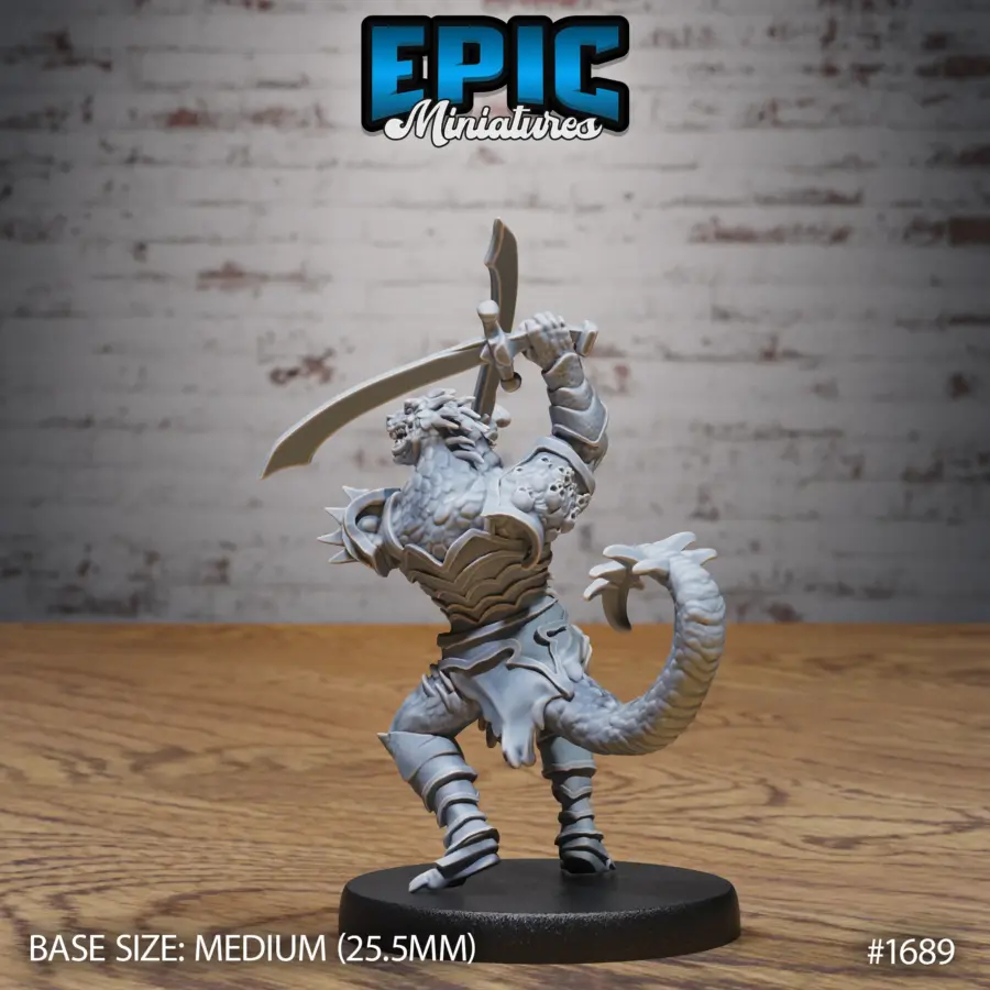 Lizardfolk Warrior Axe / Lizardfolk Warrior Dual Sword / Lizardfolk Warrior Shield Set - Image 5