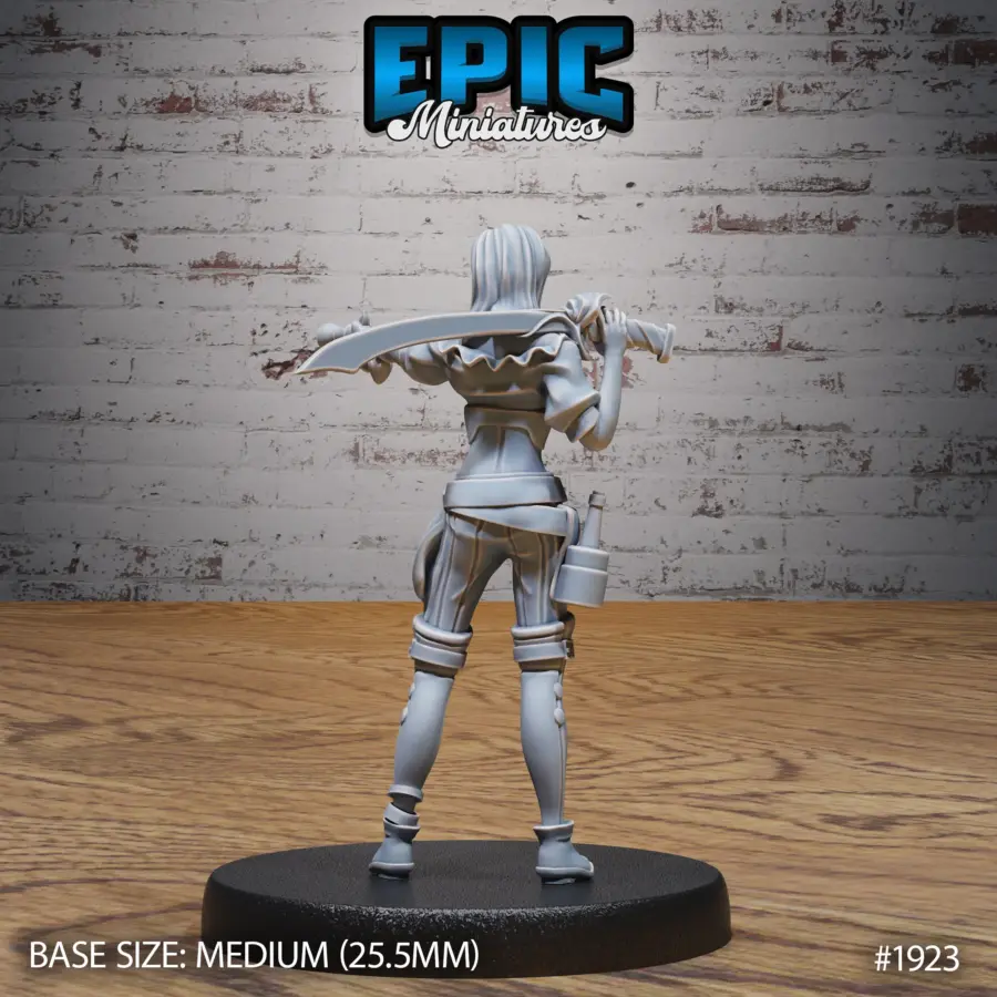 Pirate Female Drinking / Pirate Female Sword / Pirate Female Shooting Set - Image 7