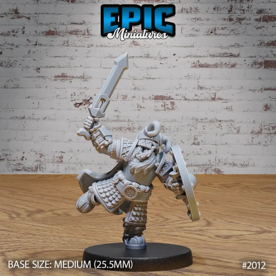 Dwarf Army Sword & Shield (Medium)