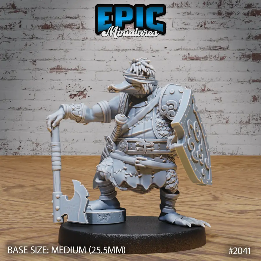 Duck Folk Mercenary Axe & Shield (Medium)
