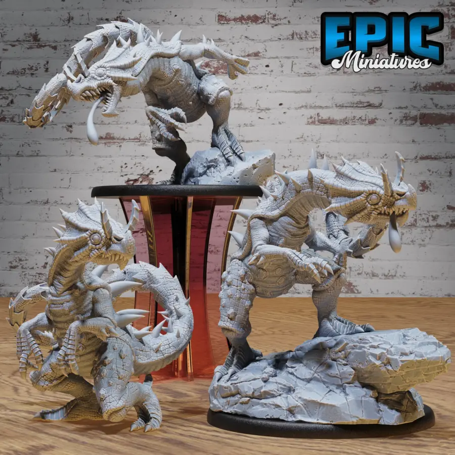 Chameleon Raptor - 2 Variations / Chameleon Raptor Walking - 2 Variations / Chameleon Raptor Attacking Set