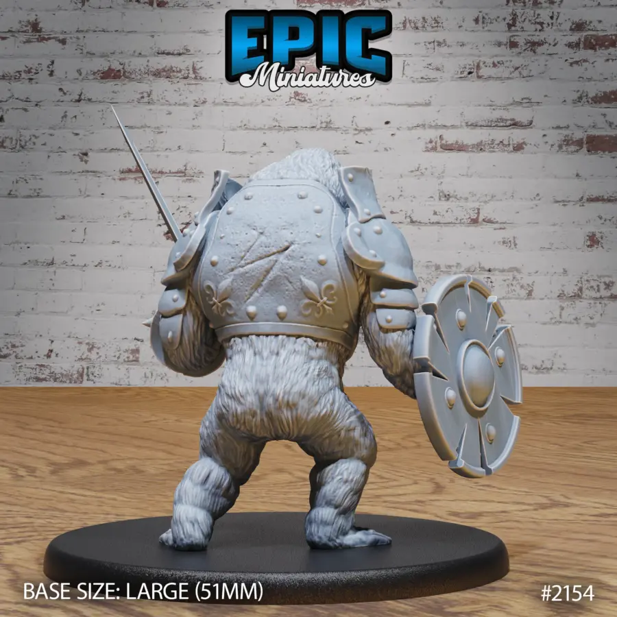Orangutan Knight Sword / Orangutan Knight Sitting / Orangutan Knight Axe Set - Image 3