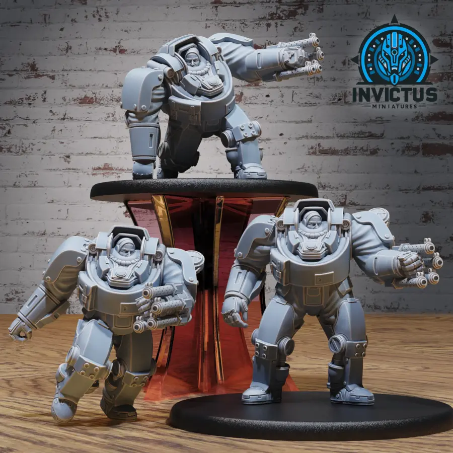 Heavy Exosuit (Large) - 2 variations / Heavy Exosuit Kneel (Large) - 2 variations / Heavy Exosuit Run (Large) - 2 variations Set