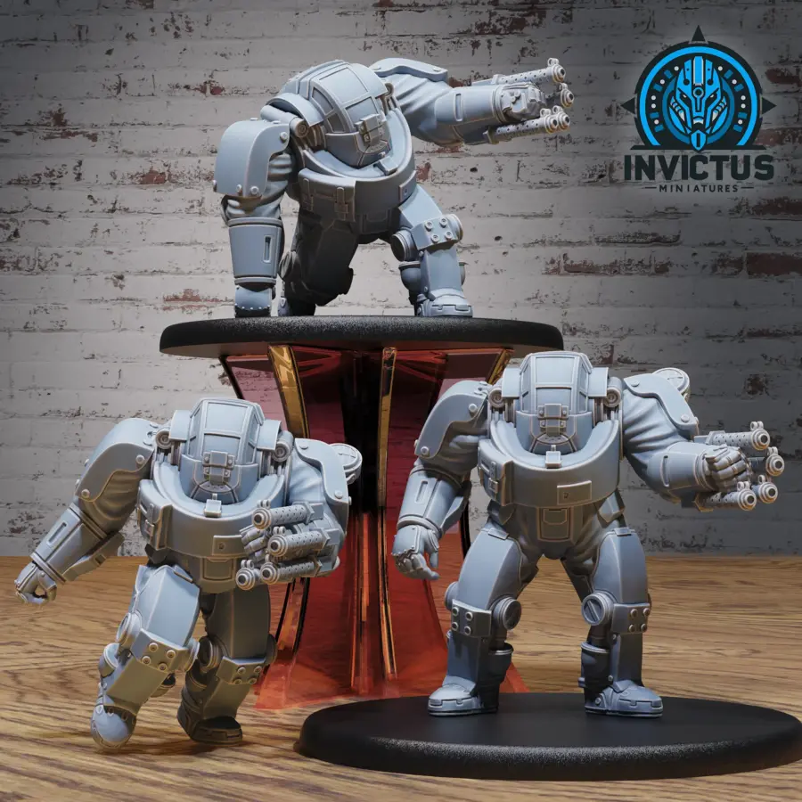 Heavy Exosuit (Large) - 2 variations / Heavy Exosuit Kneel (Large) - 2 variations / Heavy Exosuit Run (Large) - 2 variations Set - Image 2