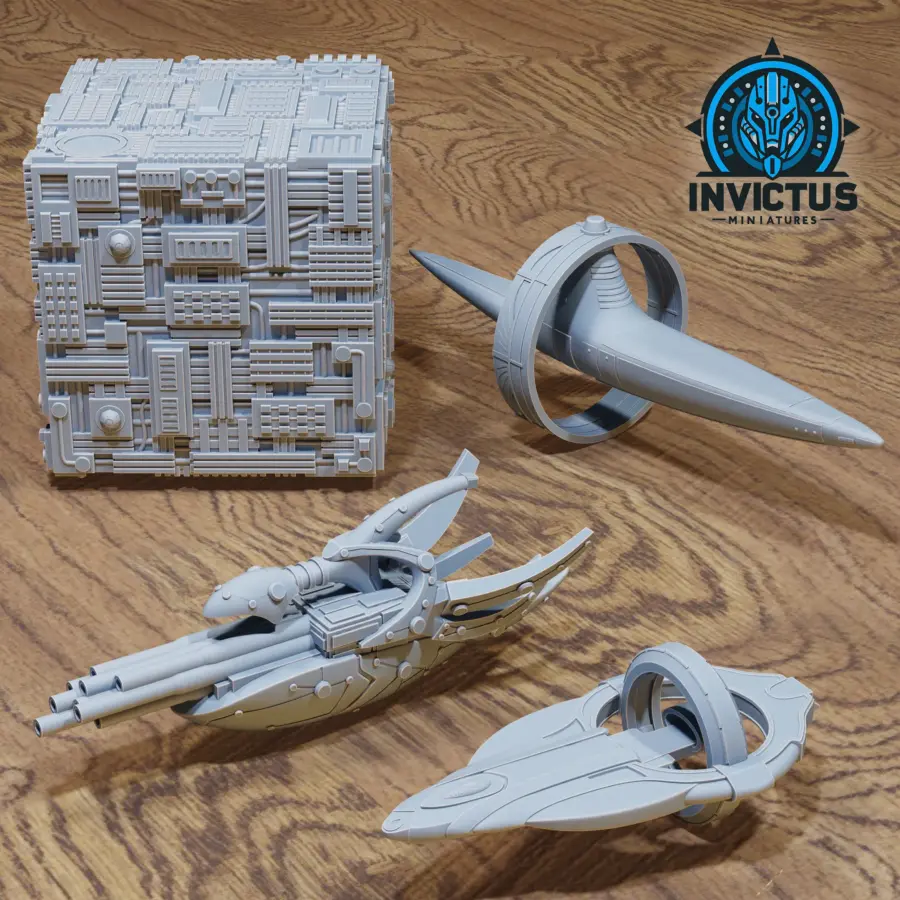 Alien Star Ships (Tactical) - 4 Variations